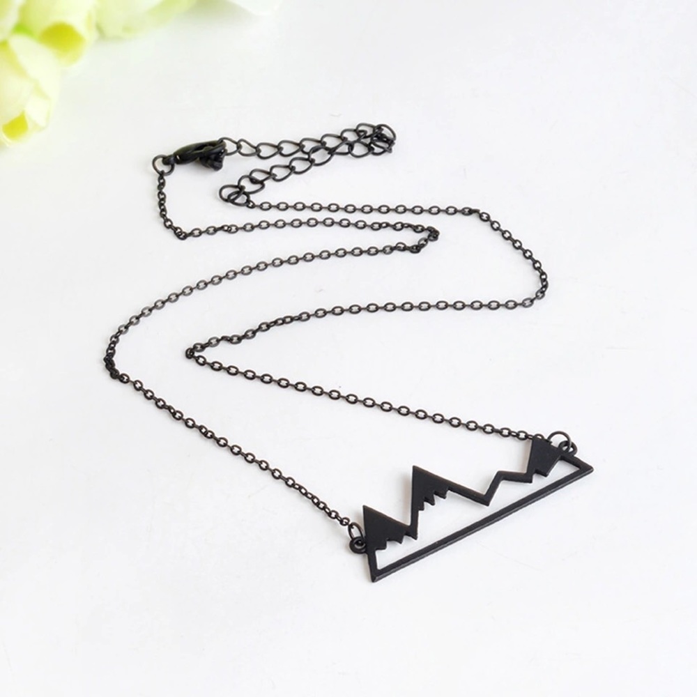 🎉 New Black Mountain Peak Necklace